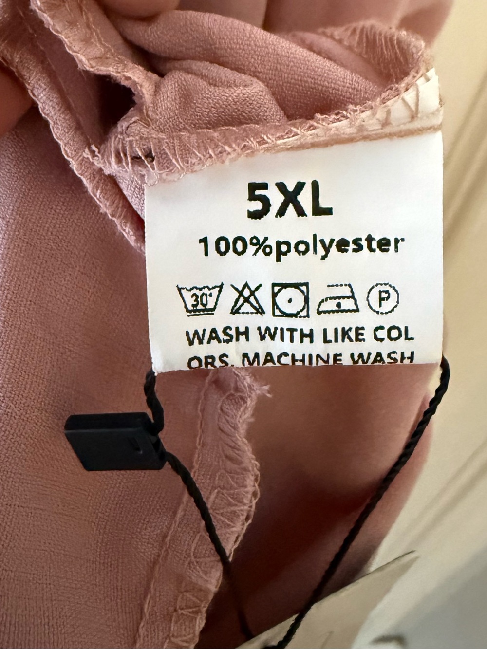 Plus Size Pink Pinafore Apron Jumpsuit Dress Pockets 5XL, New With Tags - Picture 7 of 9